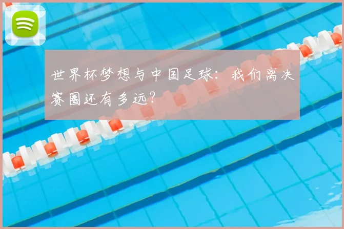世界杯梦想与中国足球:我们离决赛圈还有多远?